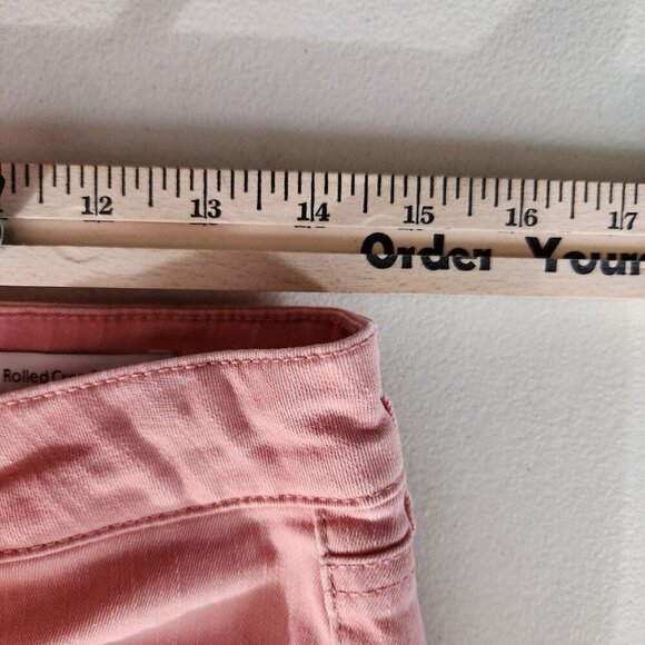 Jessica Simpson Jeans Womens 8 Pink Rolled Crop Skinny Stretch Pants Denim - Picture 11 of 16